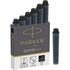 Чорнило для пір'яних ручок Parker Картриджі Quink Mini /6шт чорний (11 510BK)
