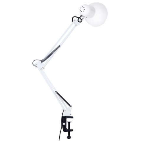 Настільна лампа Євросвітло Ridy-027 E27 зі струбциною біла