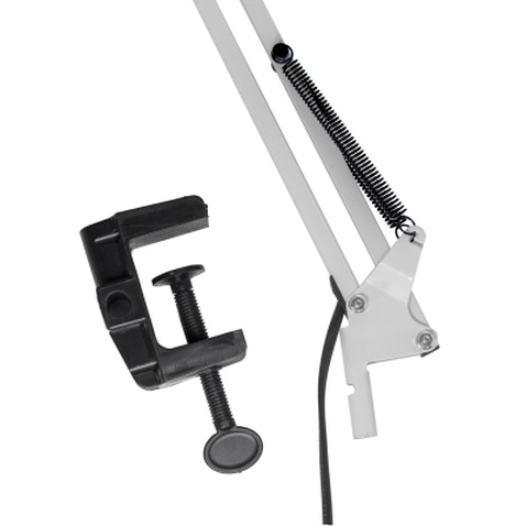 Настільна лампа Євросвітло Ridy-027 E27 зі струбциною біла