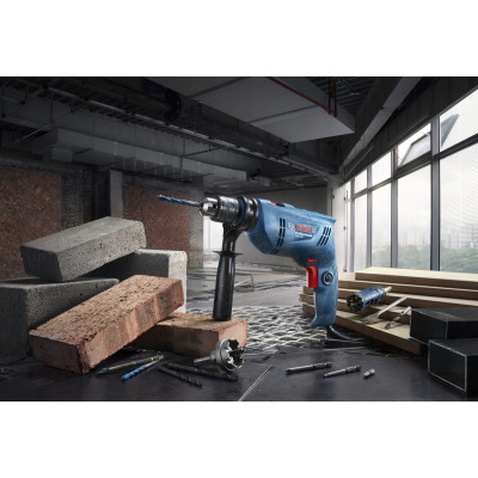Дриль Bosch GSB 600, 600Вт, 1-10 мм, 3000 об/хв, 48000 уд/хв (0.601.1A0.320)