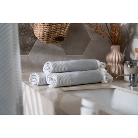 Рушник Ardesto SPA 90х180см 100% бавовна, сірий (ART2690GR)