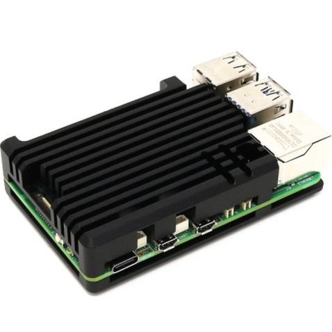 Корпус до промислового ПК Pi HUT for Raspberry Pi 5 Aluminium Armor Radiator (105858)