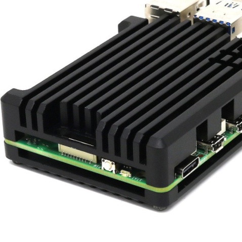 Корпус до промислового ПК Pi HUT for Raspberry Pi 5 Aluminium Armor Radiator (105858)