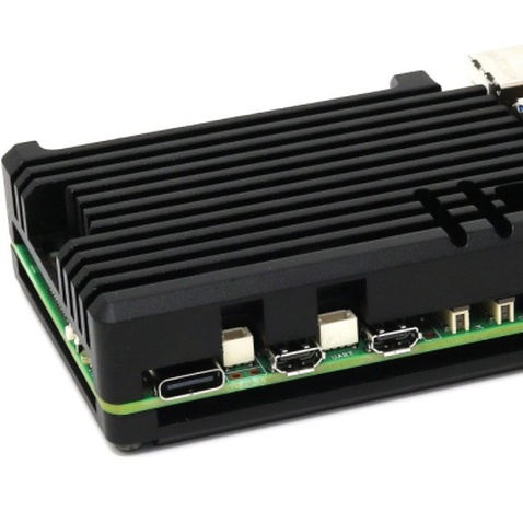 Корпус до промислового ПК Pi HUT for Raspberry Pi 5 Aluminium Armor Radiator (105858)