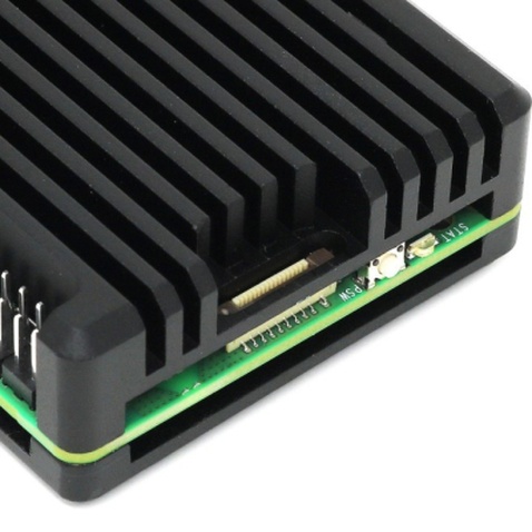Корпус до промислового ПК Pi HUT for Raspberry Pi 5 Aluminium Armor Radiator (105858)
