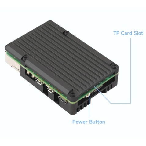 Корпус до промислового ПК KUONGSHUN for Raspberry Pi 5 Alu 2 fans (RA787)