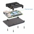 Корпус до промислового ПК KUONGSHUN for Raspberry Pi 5 Alu 2 fans (RA787)
