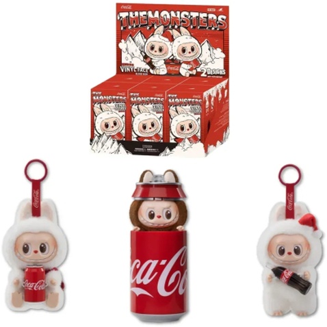 М'яка іграшка No Brand сюрприз Labubu Coca-Cola Surprise, 17 см, Mix color, темний пакет (YT42167)