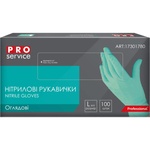 Медичні рукавички PRO service Оглядові нітрилові нестерильні неопудрені Розмір L Бірюзові 100 шт. (4823071665260)
