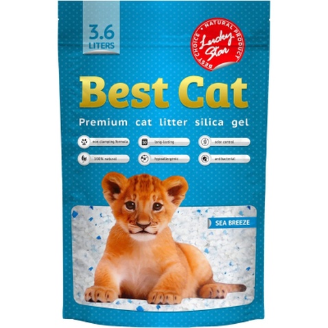 Наповнювач для туалету Best Cat Силікагелевий Blue 3.6 л (4820281500305)
