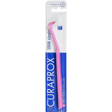 Зубна щітка Curaprox CS 1006 Single & Sulcular 6 мм Монопучкова Рожева (CS 1006-06)