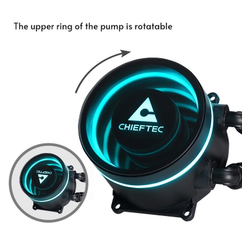 Система рідинного охолодження Chieftec Iceberg 360 DARK (CLC-360-BLK)