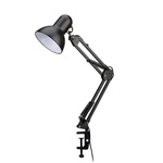Настільна лампа Євросвітло Ridy-027 E27 зі струбциною чорна