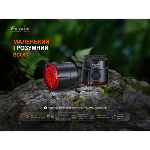 Задня велофара Fenix BC06R