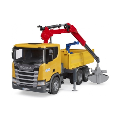 Спецтехніка Bruder Scania Super 560R з краном-маніпулятором 1:16 з аксесуарами (03551)