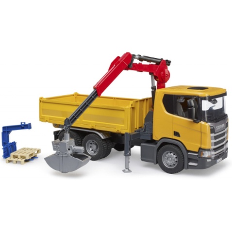 Спецтехніка Bruder Scania Super 560R з краном-маніпулятором 1:16 з аксесуарами (03551)