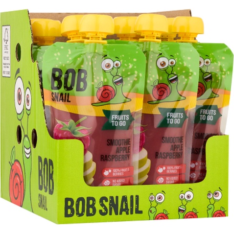 Дитяче пюре Bob Snail Равлик Боб Смузі Яблуко-Малина 200 г (4820219347026)