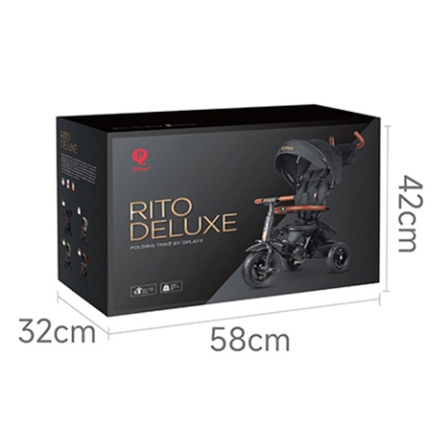 Дитячий велосипед QPlay Rito Deluxe Складаний Триколісний Green (S380-17RitoDeluxeGreen)