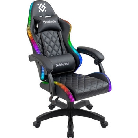 Крісло ігрове Defender Energy RGB Black (64559)