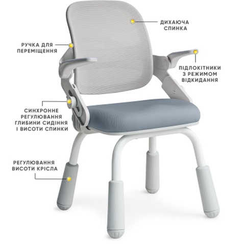 Дитяче крісло Mealux Neo Air Static Dark Blue (Y-306 DBG)