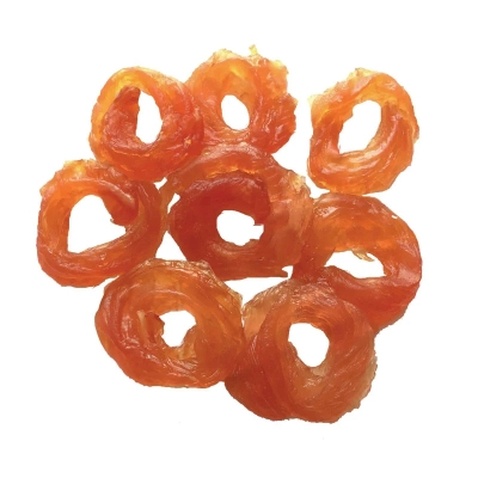 Ласощі для собак Lucky Star М'які кільця в'яленого м'яса курки ≈4 см 85 г (4820111434169)