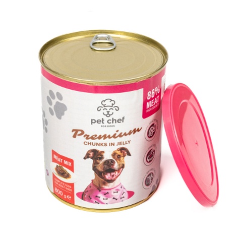 Вологий корм для собак Pet Chef М'ясний мікс 800 г (4820255193649)