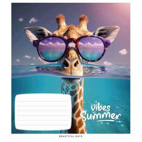 Зошит Школярик Summer vibes 18 аркушів лінія (018-3494L)