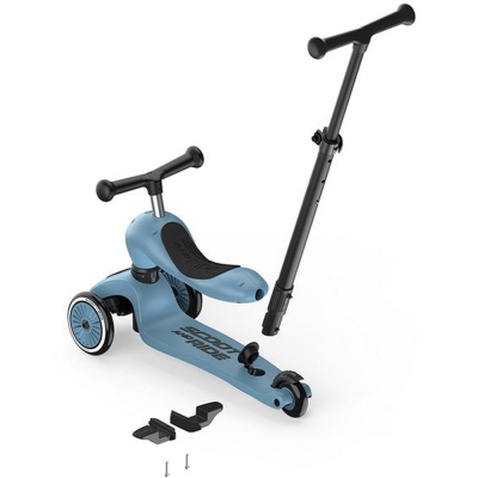Самокат Scoot&Ride Highwaykick-1 Push and Go сіро-синій (SR-240527-STEEL)