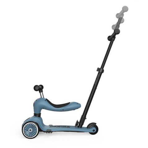 Самокат Scoot&Ride Highwaykick-1 Push and Go сіро-синій (SR-240527-STEEL)