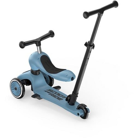 Самокат Scoot&Ride Highwaykick-1 Push and Go сіро-синій (SR-240527-STEEL)