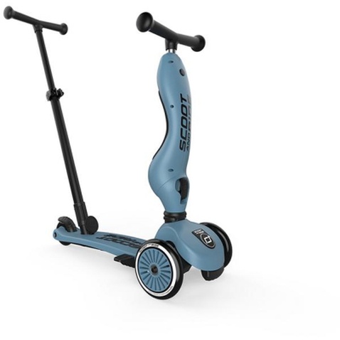 Самокат Scoot&Ride Highwaykick-1 Push and Go сіро-синій (SR-240527-STEEL)