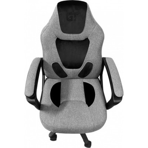 Крісло ігрове GT Racer X-1414 Gray/Black Suede (X-1414 Fabric Gray/Black Suede)
