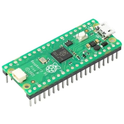 Додаткове обладнання для Мікро ПК Raspberry Pi Мікроконтролер Raspberry Pi Pico H (SC0917) (SC0917)
