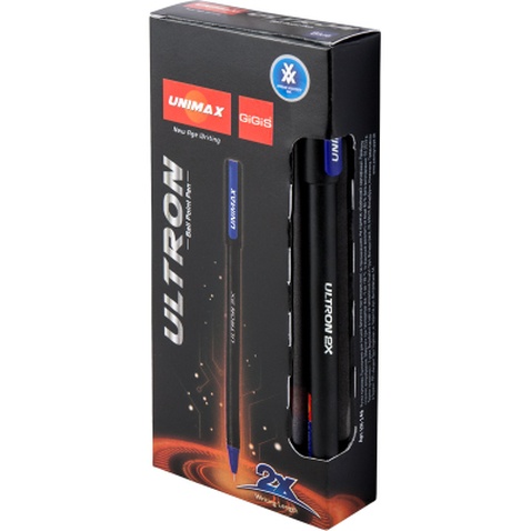Ручка кулькова Unimax Ultron 2x, синя (UX-146-01)