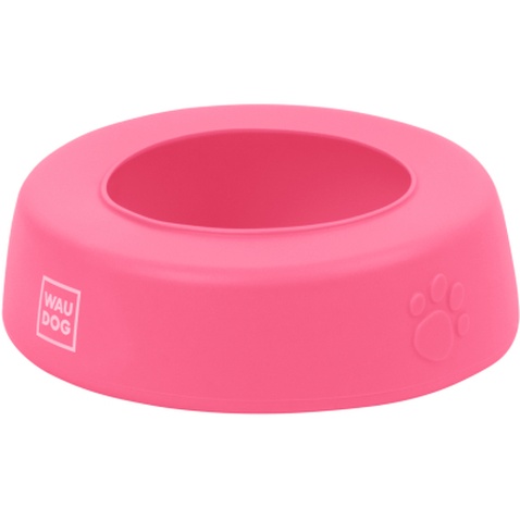 Посуд для собак WAUDOG Silicone Миска-непроливайка 1 л рожева (50797)
