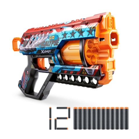 Іграшкова зброя Zuru X-Shot Швидкострільний бластер Skins Griefer Apocalypse (12 патронів) (36561E)