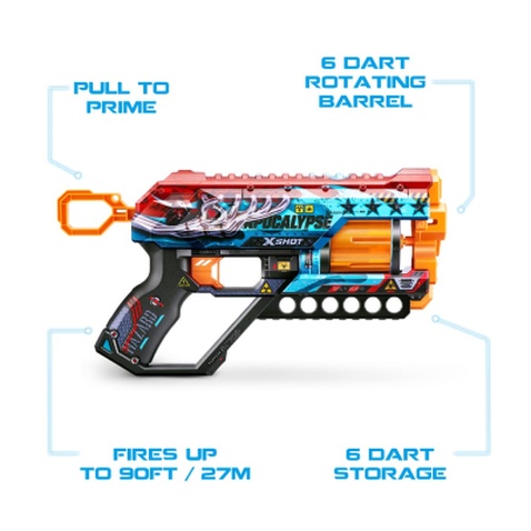 Іграшкова зброя Zuru X-Shot Швидкострільний бластер Skins Griefer Apocalypse (12 патронів) (36561E)