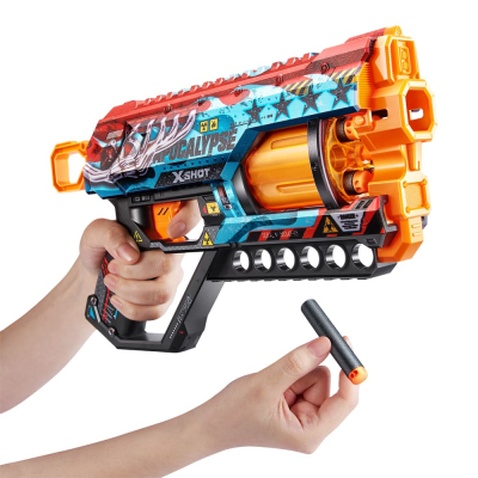 Іграшкова зброя Zuru X-Shot Швидкострільний бластер Skins Griefer Apocalypse (12 патронів) (36561E)