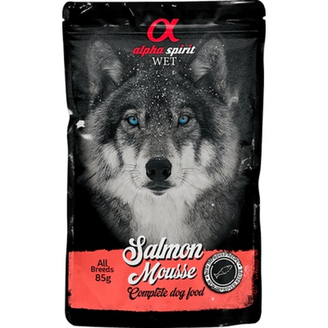 Вологий корм для собак Alpha Spirit старше 1 року з лососем 85 г (8436586311612)
