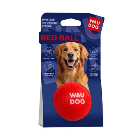 Іграшка для собак WAUDOG Fun Red Ball 70 мм (6001)