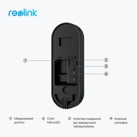 Панель виклику Reolink Video Doorbell WiFi (D340W)