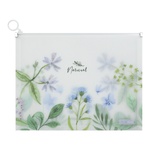 Папка - конверт Buromax на zip-блискавці А4 матовий напівпрозорий пластик, ARABESKI, блакитний (BM.3975-14)