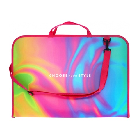 Папка - портфель Maxi А3 пластиковий на блискавці Silk (MX30003-07)