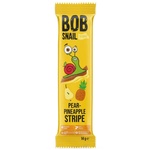 Цукерка Bob Snail Равлик Боб Груша Ананас страйп, 14 г (4820206080912)