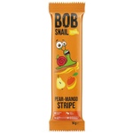 Цукерка Bob Snail Равлик Боб Груша Манго страйп, 14 г (4820206080752)