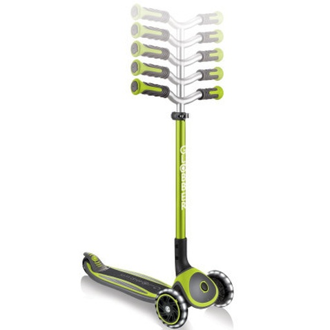 Самокат Globber MASTER LIGHTS Зелений Колеса з підсвіткою (662-116-2)