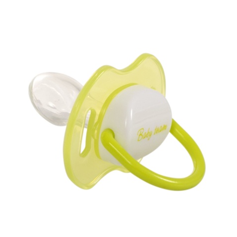 Пустушка Baby Team Силіконова ортодонтична З ковпачком та кільцем Нічна Від 12 місяців (4824428030083)