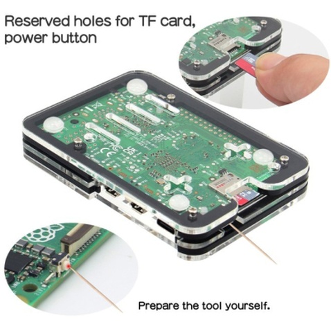 Корпус для Мікро ПК KUONGSHUN for Raspberry Pi 5 (RA797)