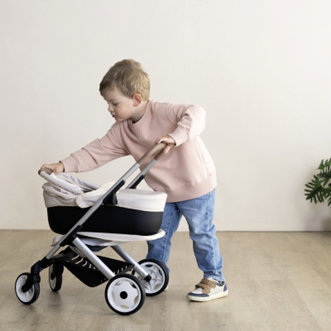 Коляска для ляльок Smoby Maxi-Cosi 3 в 1. Айворі зі знімною люлькою, 55 x 39 x 64 см, 3+ (7600253122)