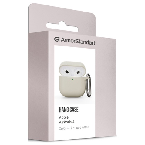 Чохол для навушників Armorstandart Hang Case для Apple AirPods 4 Antique white (ARM81279)